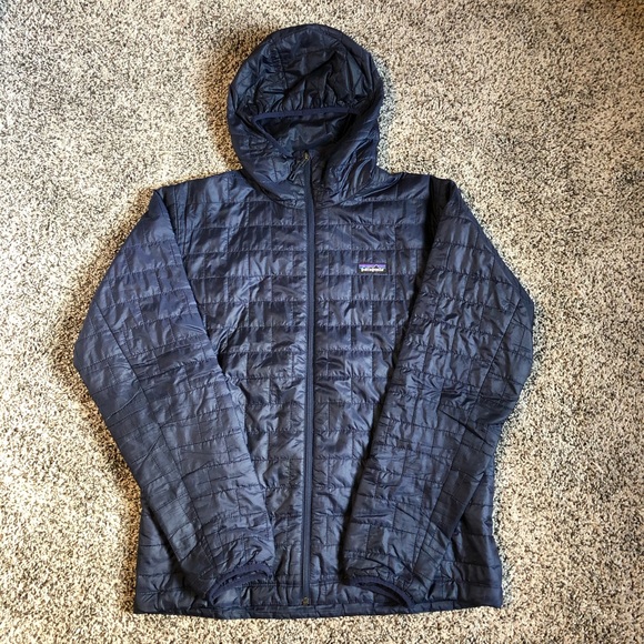 patagonia nano puff hoody navy